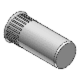 RC ROKSG 1.4570 - Blind-rivet nut, knurled shank, type RC