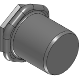 HUT/ROKSG - Blind rivet nuts small countersunk head, semi-hexagonal shank, closed end