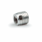 FASTEKS® - Self-cutting threaded inserts with cutting holes, short